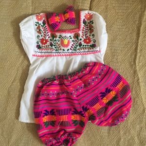 Cute! Mexican outfit size 1 and 2 years old